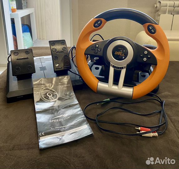 Продам руль с педалями для компьютера Новый