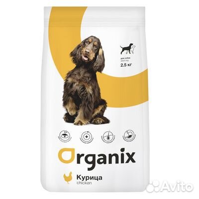 Organix сухой корм Для собак с курицей и рисом (Ad