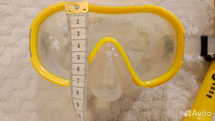 Маска для плавания детская с трубкой