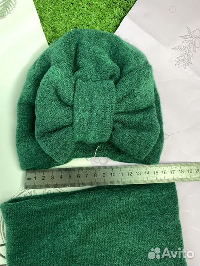 Деткая шапка и снуд ручная работа