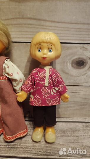 Куклы Алёнушка и Иванушка Винтаж