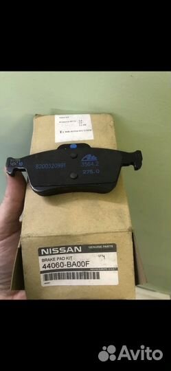 Тормозные колодки Nissan primera p12