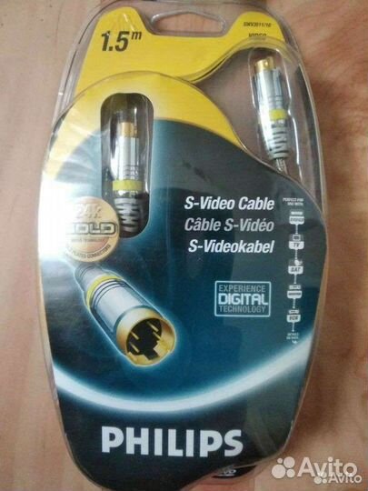 Видеокабель philips 24 K gold