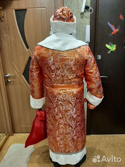Костюм Деда Мороза взрослый парчовый