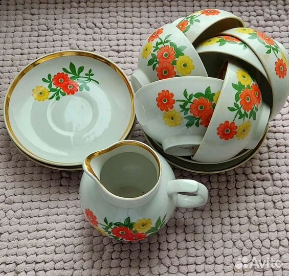 Чайный сервиз Дулево СССР