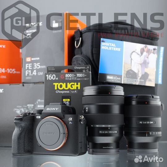 Sony 7S3 + FE 24-105 + FE 35 GM + Sony 160+Holster