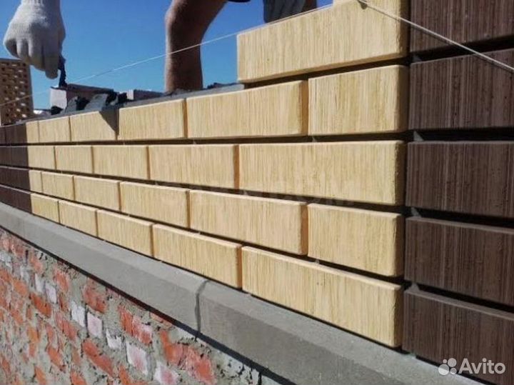 Облицовочный кирпич белый/светлый