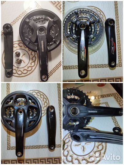 Система шатунов shimano altus alivio; suntour, GXP