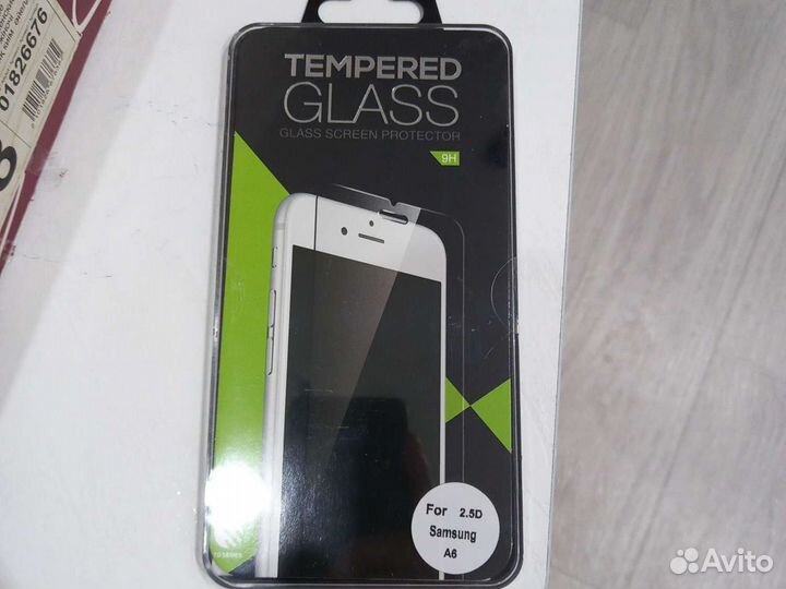 Защитное стекло на samsung A6