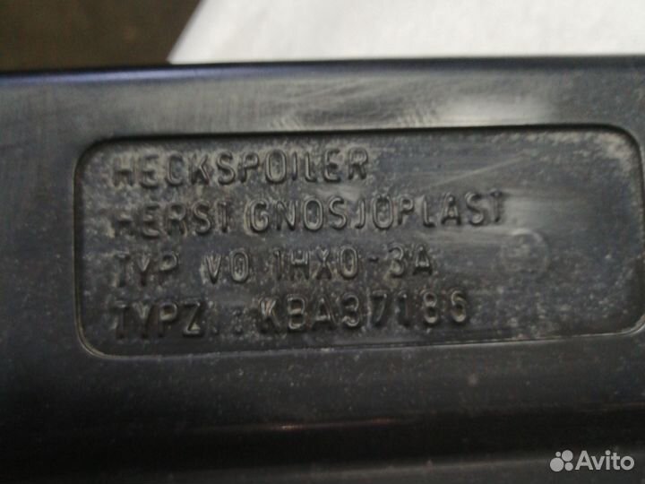 Спойлер крышки багажника golf 3