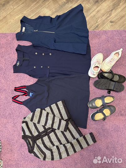 Школьные одежда и обувь на девочку 128/31-32