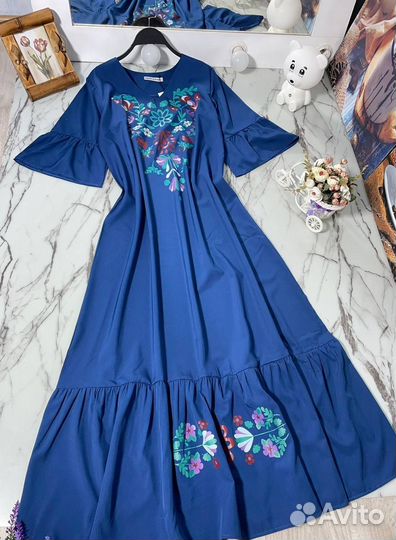 Платье этно стиль (size-48/50/52/54/56/58)