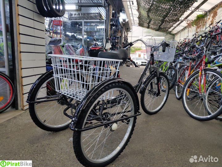 Трехколёсный велосипед для взрослых грузовой