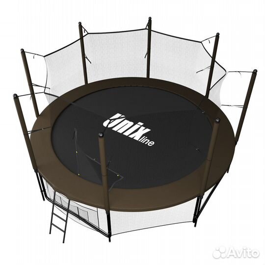 Батут unix line Black&Brown 10 ft (inside)