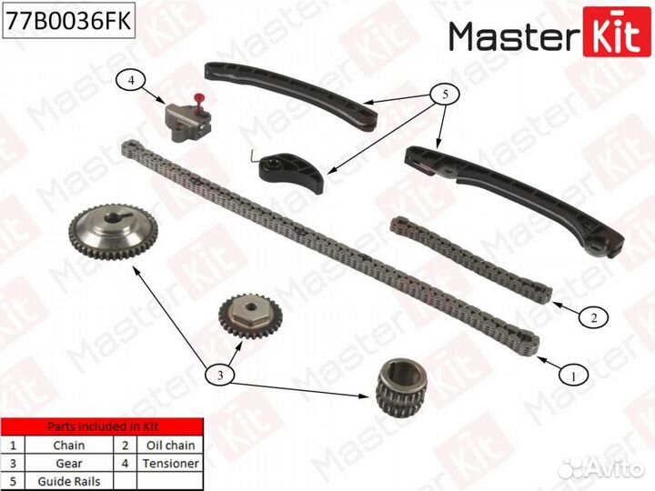 Комплект цепи грм nissan almera ii / juke / note