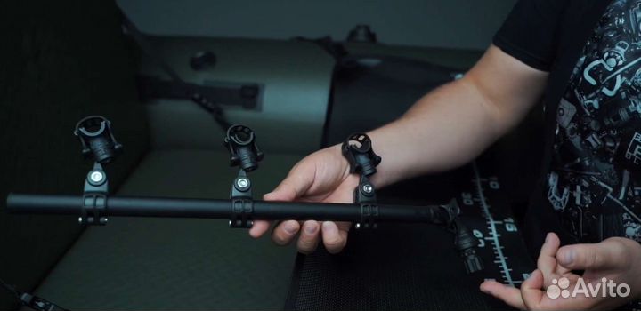 Borika Держатель 3 спиннингов на борт лодки Борика