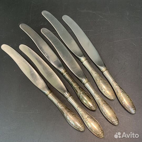 Столовые ножи Пламя мельхиор Кольчугино