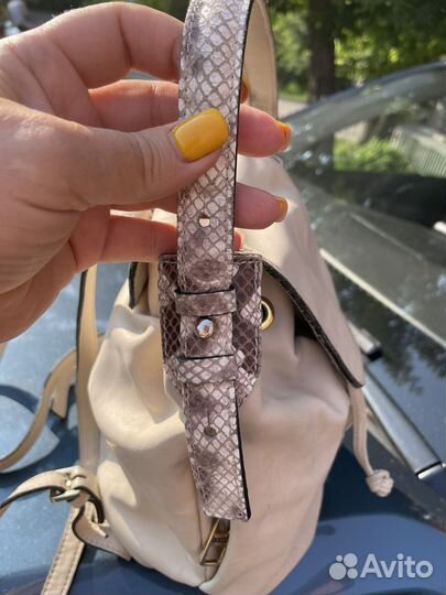 Кожаная сумочка рюкзак Италия