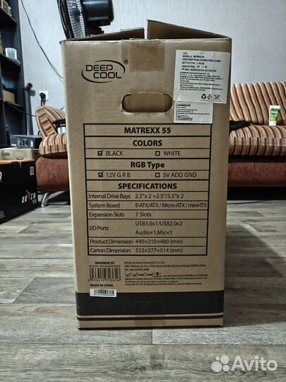 Корпус deepcool matrexx 55