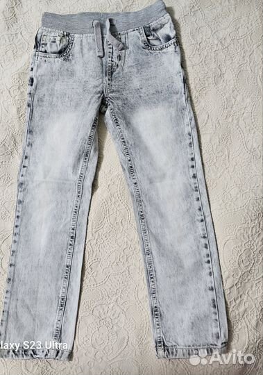 Джинсы на резинке р.122