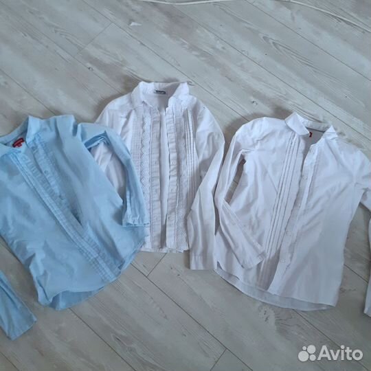 Рубашка школьная для девочки 146