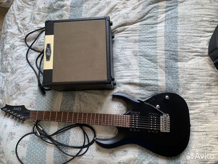 Комплект с электрогитарой cort x100
