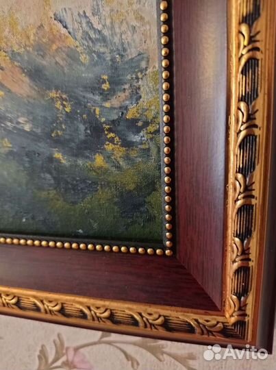 Картина маслом Лебеди