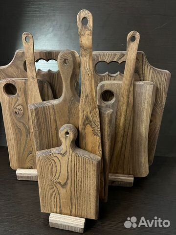 Набор разделочных досок из массива карагача (вяз)