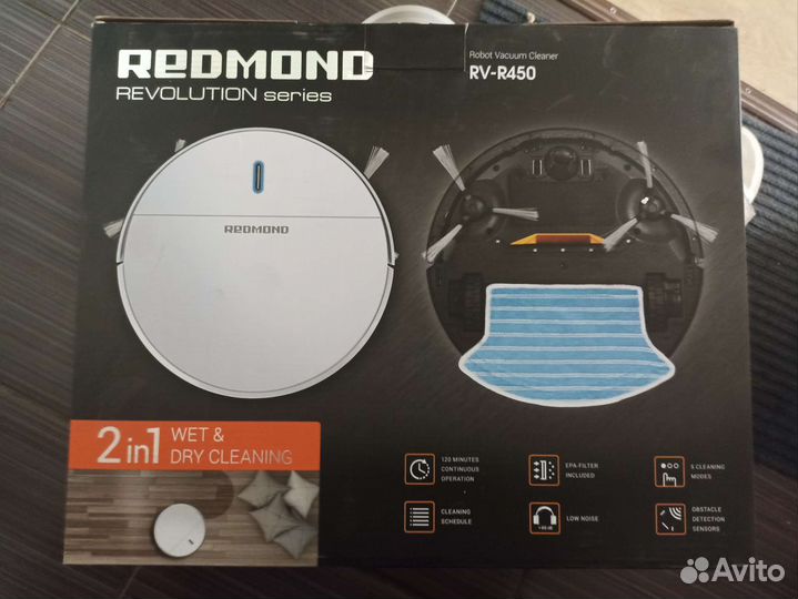 Робот пылесос redmond rv r450