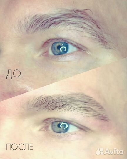 Мужская коррекция бровей