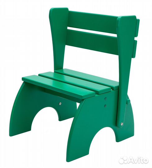 Детская Стремянка -стульчик лимпопо цвет зеленый