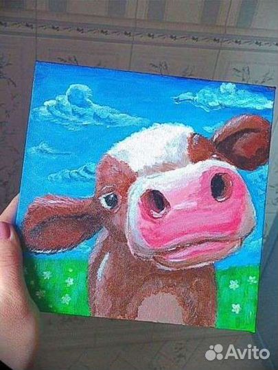 Картина акрилом на холсте