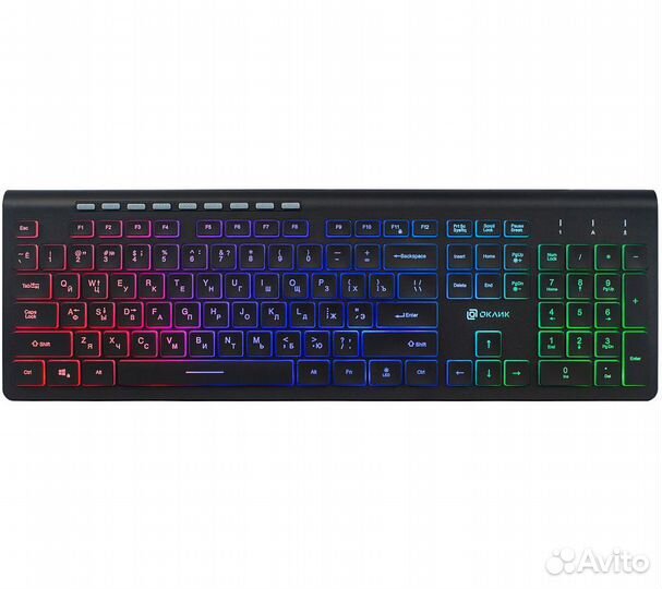 Клавиатура Оклик 490ML, черный