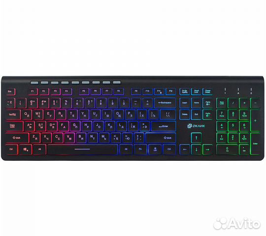 Клавиатура Оклик 490ML, черный