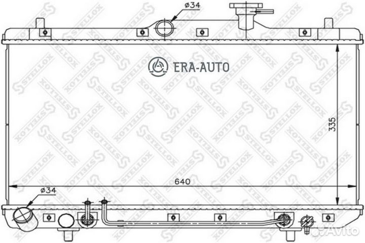 Stellox 1025162SX радиатор 1025162SX