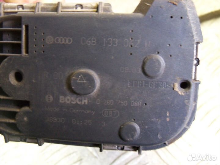 Заслонка дроссельная Audi A4 B6 2.0 ALT