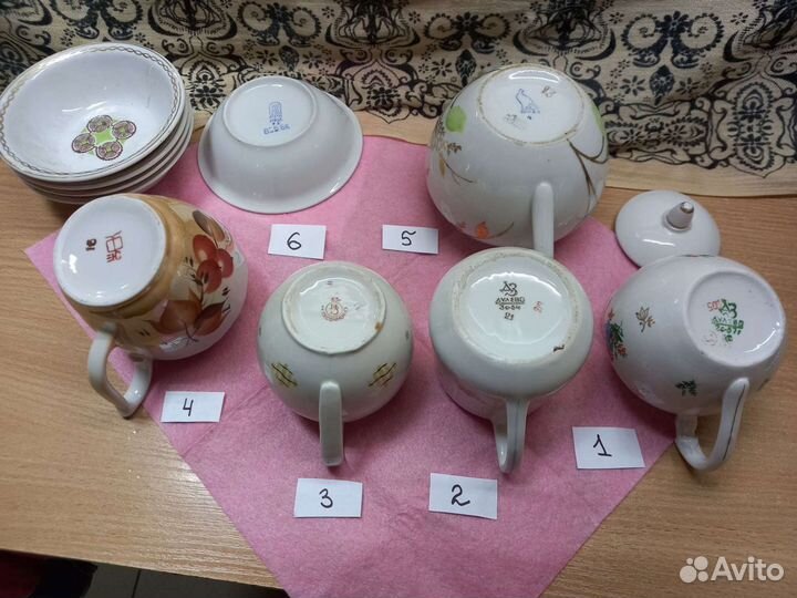 Фарфоровая посуда,молочники,сахарницы