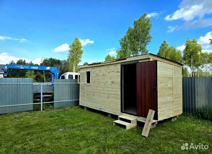 Металлический блок бытовка