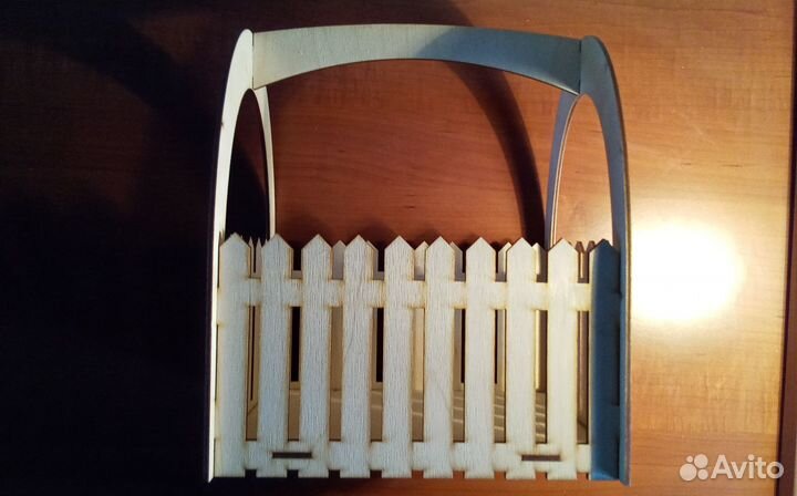 Корзина для цветов, фанера 3мм