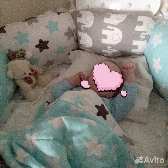 Комплект бортиков в детскую кроватку