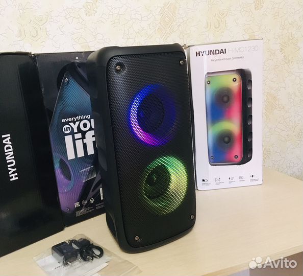 Колонка hyundai 40 Вт с радио, новая
