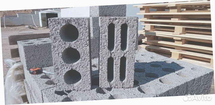 Керамзитобетонный блок DAV#7145