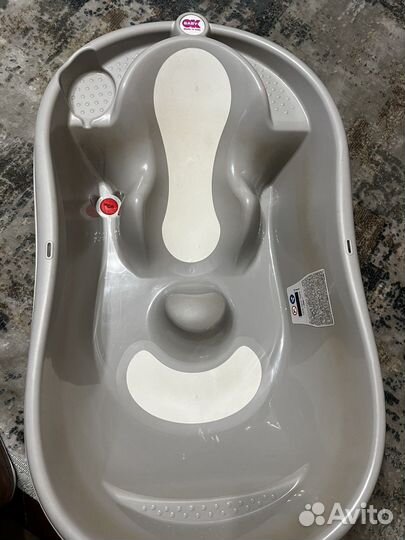 Ванночка для купания, игрушки и бортики