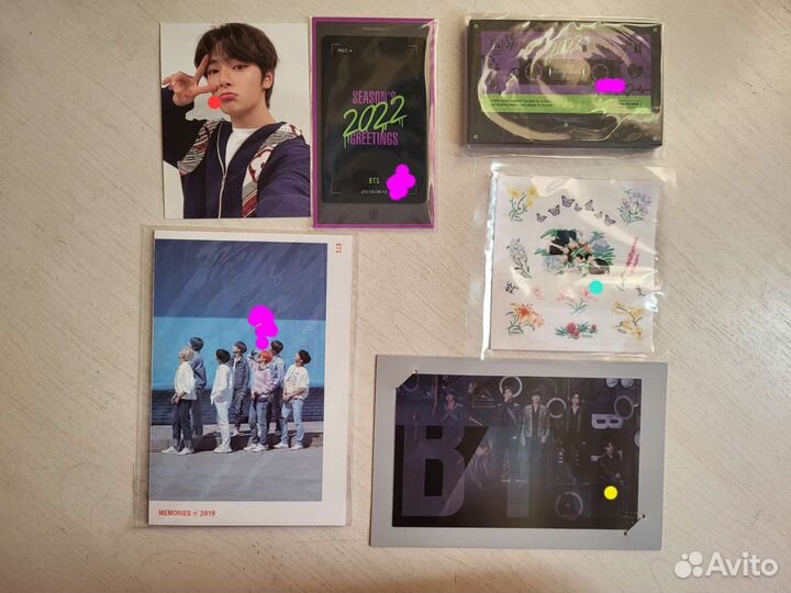 Посткард с BTS и Blackpink