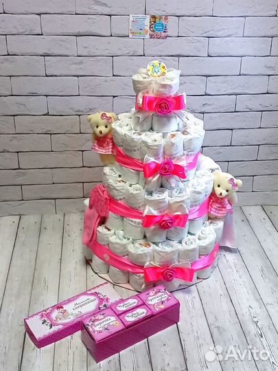 Тортик из памперсов