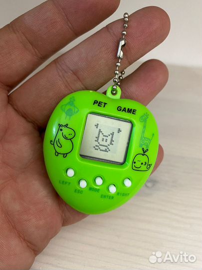 Зеленый тамагочи 99 животных (новый)