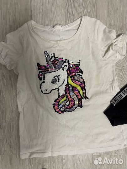 Комплект вещей для девочки пакетом 110-116