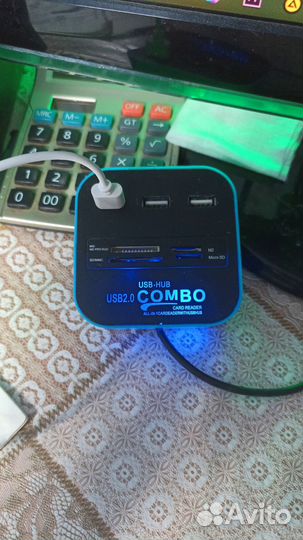 Usb Hub 3.0 Картридер с подсветкой Combo Cardrider