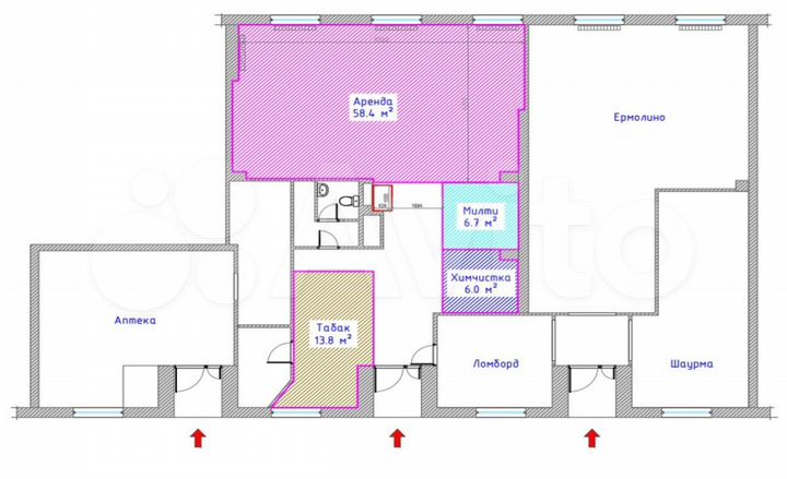 Торговое помещение в ЖК Level Амурская