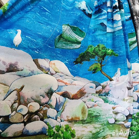 Ткань хлопок Птички Морриса шир.220 см